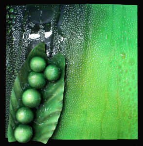 Green Peas with Water Drops - mongetes verdes amb gotes d'aigua